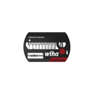 Wiha Zestaw bitów FlipSelector Standard 25 mm sześciokątny 11-cz. 1/4" C6,3 z zaczepem na pasek (39059)