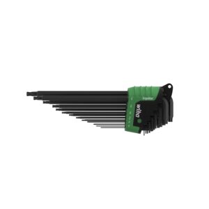 Wiha Zestaw kluczy trzpieniowych w uchwycie ErgoStar TORX® z główką kulistą 13-cz. oksydowany chemicznie w opakowaniu kartonowym (43847)