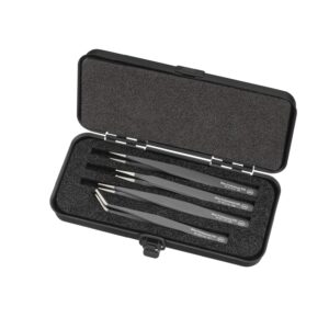 Wiha Zestaw pęset SMD Professional ESD mieszany 5-cz. wraz z kasetą (32349)