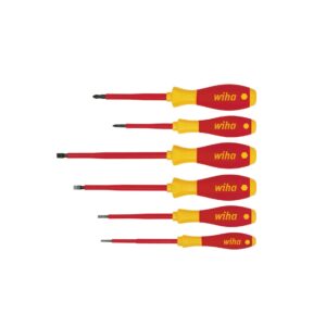Wiha Zestaw wkrętaków SoftFinish electric płaski, Phillips 6-cz. (00833)