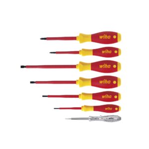 Wiha Zestaw wkrętaków SoftFinish electric płaski, Phillips 7-cz. (00834)