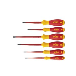 Wiha Zestaw wkrętaków SoftFinish electric slimFix płaski, Pozidriv 6-cz (36455)