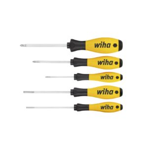 Wiha Zestaw wkrętaków SoftFinish ESD płaski, Phillips 5-cz. (27252)