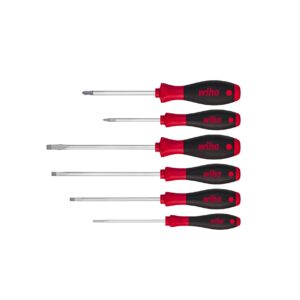 Wiha Zestaw wkrętaków SoftFinish płaski, Phillips z nasadką sześciokątną 6-cz. (21248)