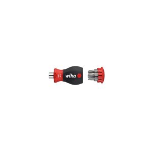 Wiha Magnetyczny wkrętak z magazynkiem bitów TORX® z 6 bitami, Stubby, 1/4" (10383)